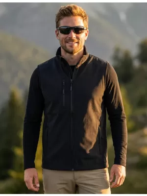 Herren-Softshellweste ALTISPORT NoPrint NP/ALM865 EBENHOLZGRAU