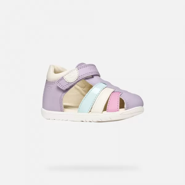  Erste Schritte für Mädchen GEOX SANDAL MACCHIA B254WB08502C8888 LILA 