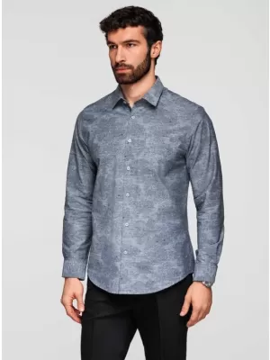 Herrenhemd OMBRE K701 GRAU