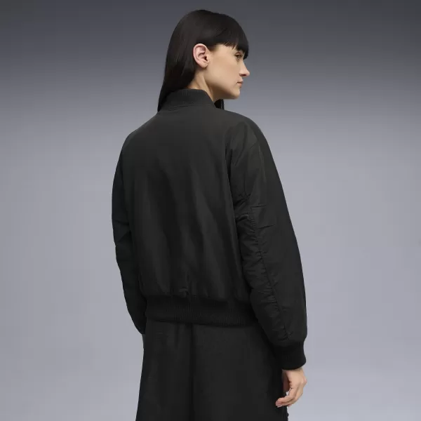  Damenjacke PUMA T7 SATIN BOMBER JACKET 632168-01 PUMA SCHWARZ 