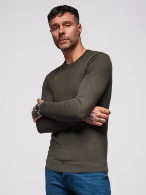 Herrenpullover OMBRE OM-SWBS-0106 OLIVENMELANGE
