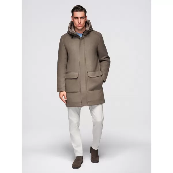  Herrenmantel OMBRE OM-COWC-0132 KHAKI 