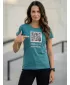 Damen-T-Shirt SAM 73 PROKREPU 008 TÜRKIS