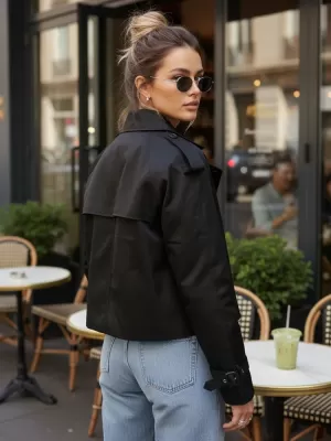 Damenmantel DSTREET NY0770 SCHWARZ