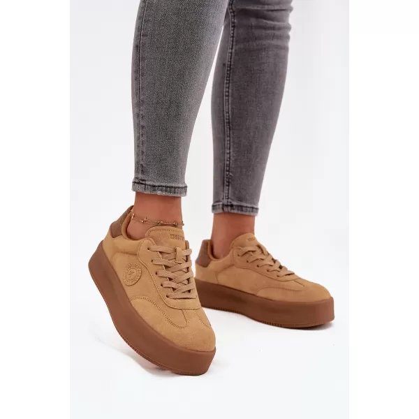  Damen-Sneaker BIG STAR SS274762 BRAUN/BEIGE Big Star Shoes 