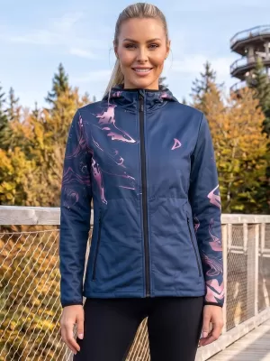 Premium-Softshelljacke für Damen ALTISPORT VOJ/ALW064JACK01 BLAU ROSA