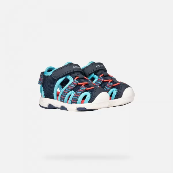  Sandalen für Jungen GEOX SANDAL MULTY B650FA0CE14CF44D BLAU 