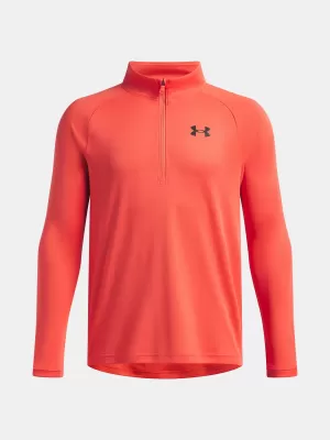 Jungen-Sweatshirt UNDER ARMOUR TECH 2.0 1/2 ZIP 1363286-690 ROT