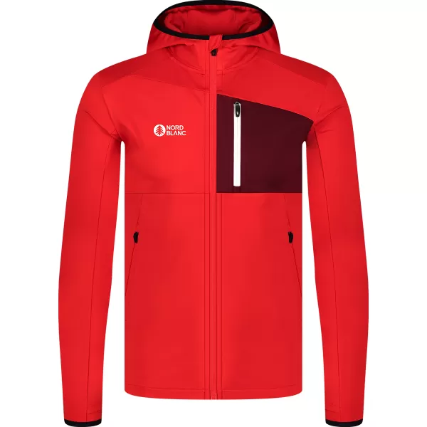  Powerfleece-Sweatshirt für Herren NORDBLANC BRACKEN NBWFM8286 ROT 