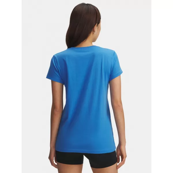  Damen-T-Shirt UNDER ARMOUR UA LOGO SS 1356305-402 BLAU 