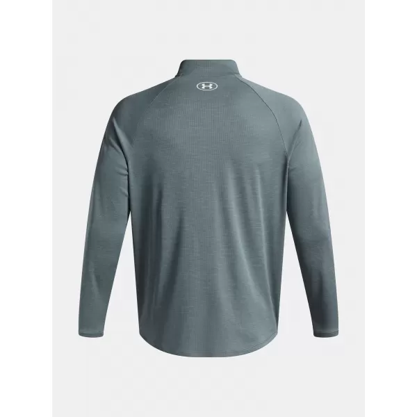  Herren-T-Shirt UNDER ARMOUR UA TECH TEXTURED 1/2 ZIP 1382797-587 BLAU 