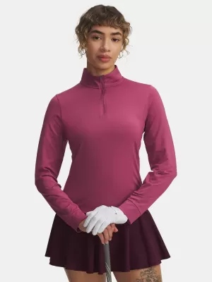 Damen-T-Shirt UNDER ARMOUR UA DRIVE 1/4 ZIP 6003797-659 ROT