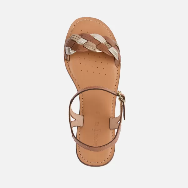  Damensandalen GEOX MADDALUSIAC G013189 BRAUN 