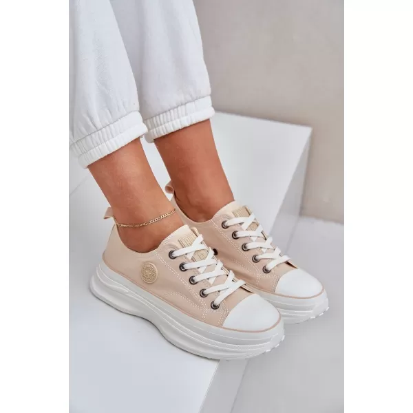 Damen-Sneaker BIG STAR NN274127 BEIGE Big Star Shoes 