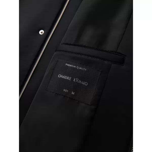 Herrenmantel OMBRE OM-COLC-0144 SCHWARZ 