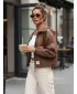 Damenjacke DSTREET TY4234 KARAMELL
