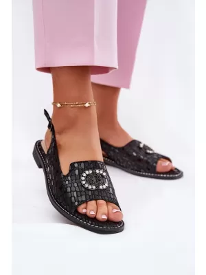 Damensandalen S.BARSKI KV51-096 SCHWARZ