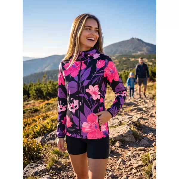  Premium-Softshelljacke für Damen ALTISPORT VOJ/ALW115JACK01 LILA/SCHWARZ 