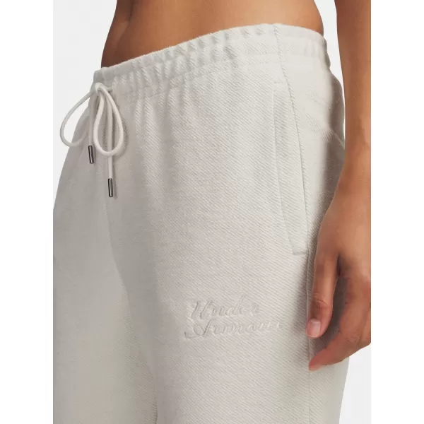  Damen-Jogginghose UNDER ARMOUR ICON TERRY VARSITY JOGGER 6004858-110 WEIß 