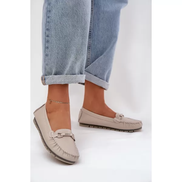  Damenmokassins S.BARSKI LR51-547 BEIGE 