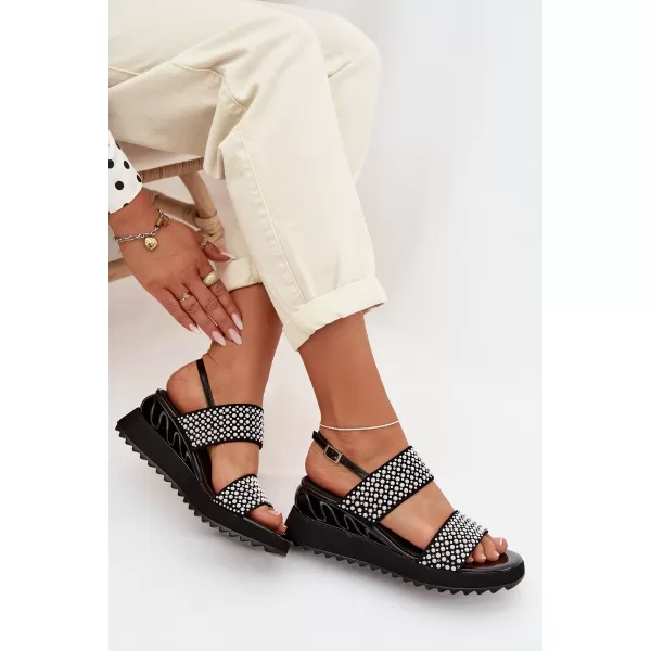  Damensandalen D&A CR61-3067 SCHWARZ 