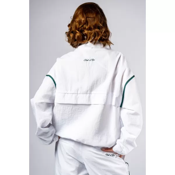  Clubhouse-Sweatshirt mit halbem Reißverschluss CLUB DOR 644 WHITE Nebbia 