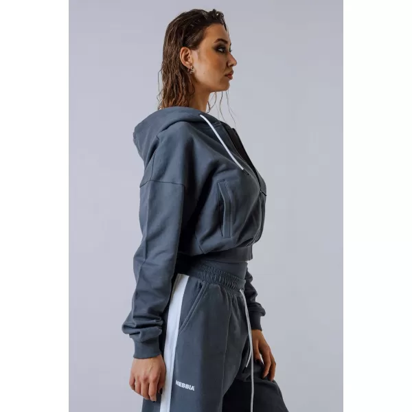 Kapuzenpullover mit Reißverschluss POWER 895 GRAU Nebbia 