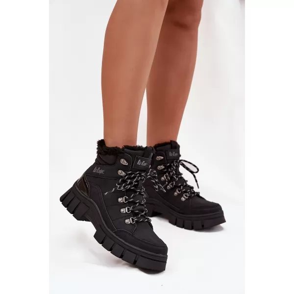  Winterstiefel für Damen LEE COOPER LCJ-25-31-3911 SCHWARZ 