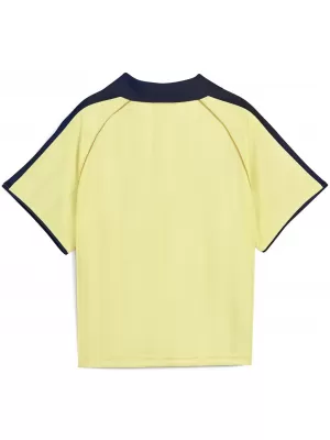 Funktions-T-Shirt für Damen PUMA T7 RELAXED FOOTBALL JERSEY 632157-35 GOLDENER MOND