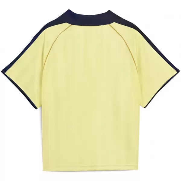  Funktions-T-Shirt für Damen PUMA T7 RELAXED FOOTBALL JERSEY 632157-35 GOLDENER MOND 