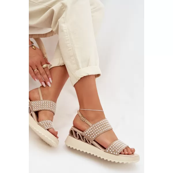  Damensandalen D&A CR61-3067 BEIGE 