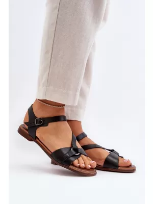 Damensandalen ZAZOO 40182 SCHWARZ