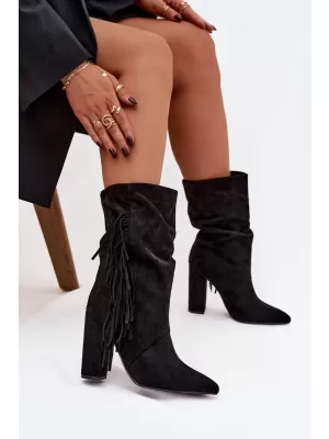 Damenschuhe BOTO ZATEPLENÉ 40514 SCHWARZ