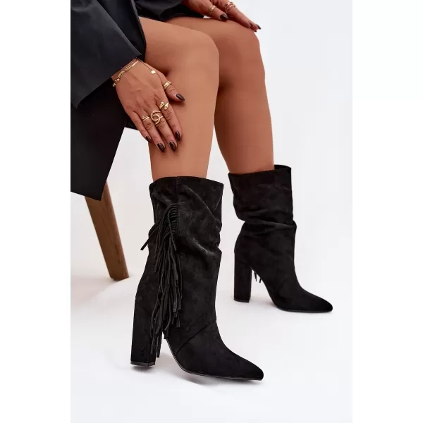  Damenschuhe BOTO ZATEPLENÉ 40514 SCHWARZ 