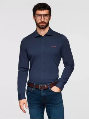 Herrenhemd OMBRE K697 MARINEBLAU
