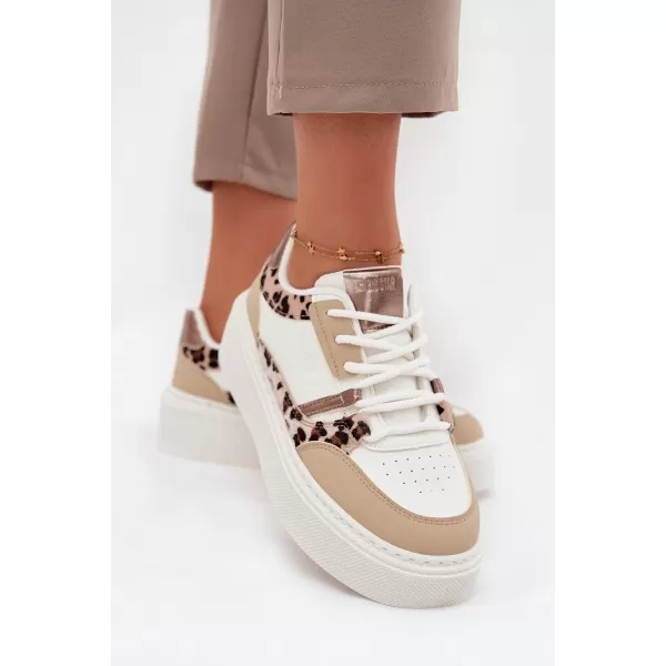  Damen-Sneaker BIG STAR SS274357 WEISS/BEIGE Big Star Shoes 