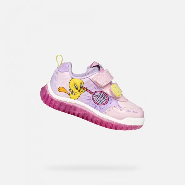  Mädchen-Sneaker GEOX LIGHTYLOO B6561B0HH11C8020 ROSA 