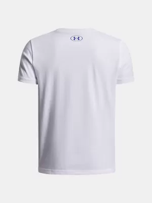 T-Shirt für Jungen UNDER ARMOUR UA B BOXED SPORTS UPDATE SS 1388672-100 WEIß