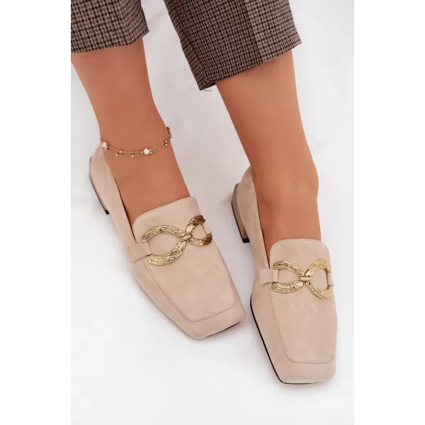  Damenmokassins D&A CR61-3115 BEIGE 