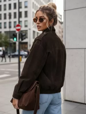 Damenjacke DSTREET TY5577 BRAUN