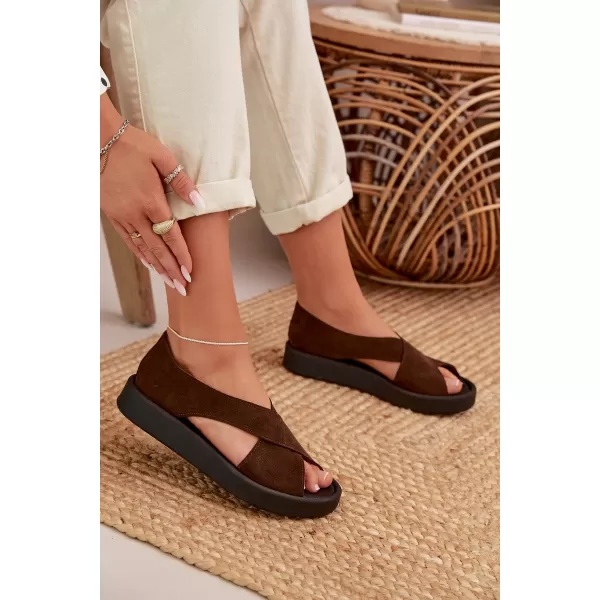  Damensandalen ZAZOO 3196 BRAUN 