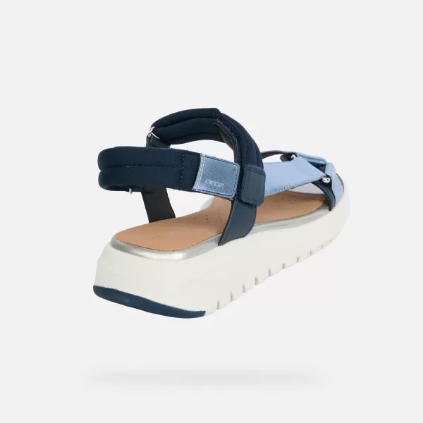  Damensandalen GEOX FLEXTRIDE S G013068 BLAU 