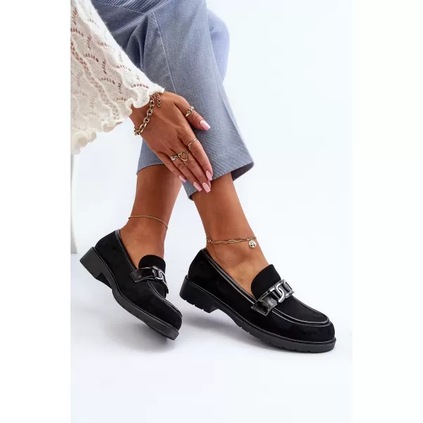  Damenmokassins S.BARSKI HY350A SCHWARZ 