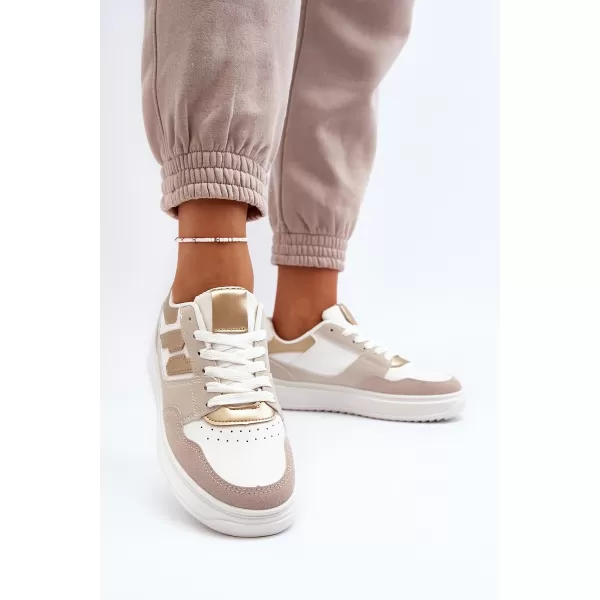  Damen-Sneaker BOTO REGINES 30370 WEIß/GOLD 