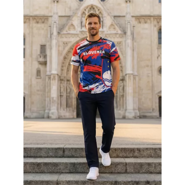  Premium-T-Shirt für Herren ALTISPORT VOJ/ALM036SI/TR01 STREIFEN 