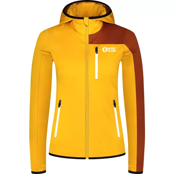  Powerfleece-Sweatshirt für Damen NORDBLANC RIVA NBWFL8292 BERNSTEIN 