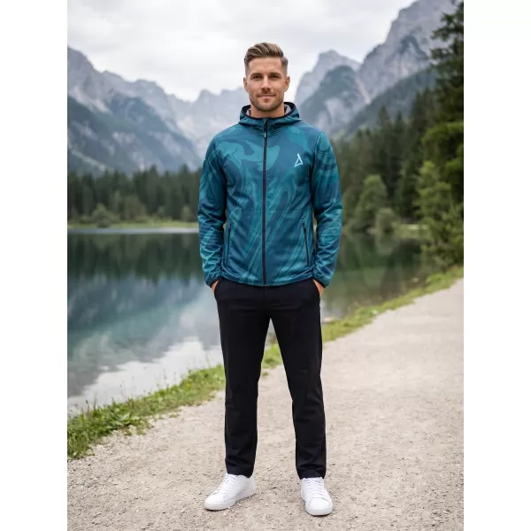  Premium-Softshelljacke für Herren ALTISPORT VOJ/ALM072JACK01 KEROSIN 