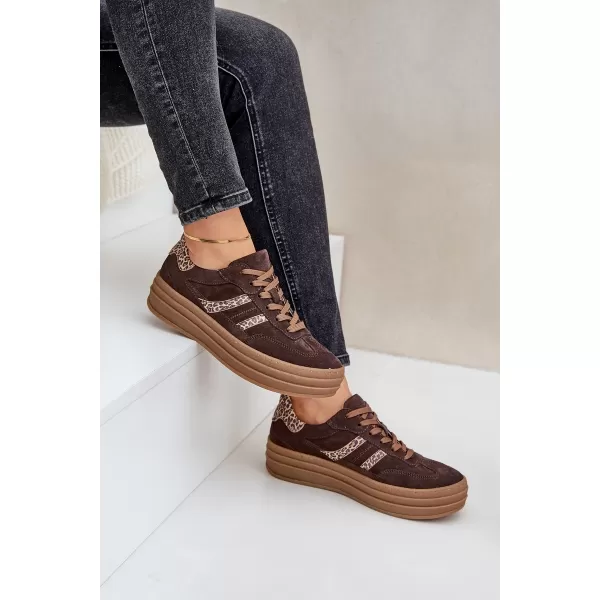  Damenschuhe ZAZOO N1176 BRAUN/BEIGE 