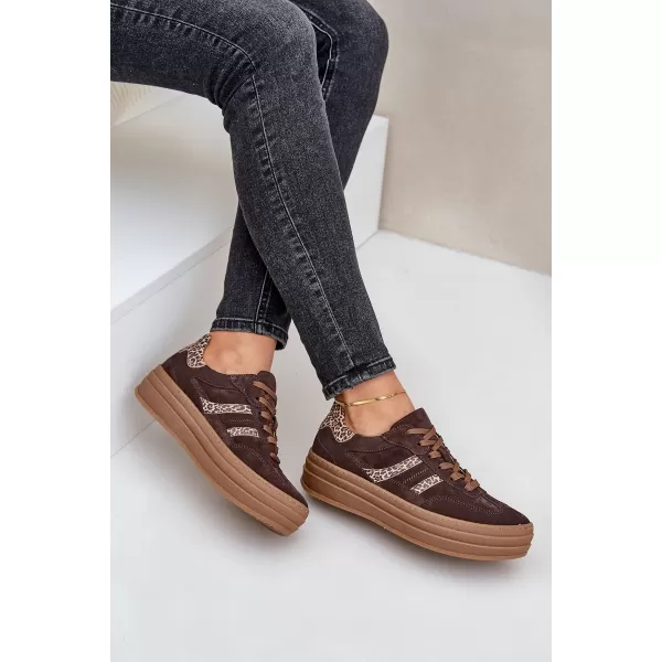  Damenschuhe ZAZOO N1176 BRAUN/BEIGE 
