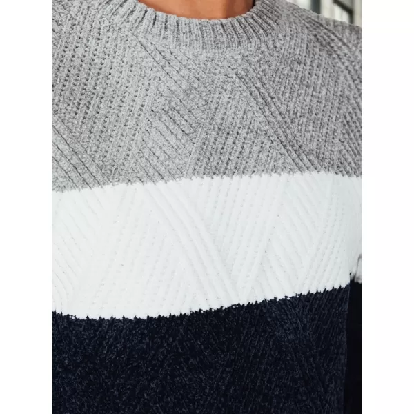  Herrenpullover DSTREET WX2320 DUNKELBLAU/HELLGRAU 